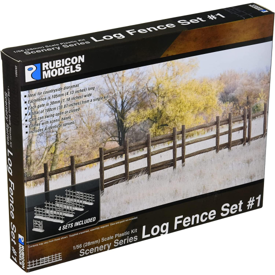 Rubicon Models 283001 - Log Fence Set #1 / 180cm